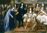 TESTELIN Henri apres LE BRUN Charles｜科学アカデミーを創立するルイ14世、1666年（部分）