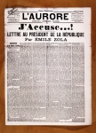 ｜ドレフュス事件で大統領への公開状「われ弾劾す」を載せたオロール紙、1898年1月31日