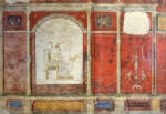 ｜玉座のヴィーナスと建築風に装飾した壁