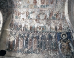 ｜留め金具の教会（ギョレメの岩窟教会）の旧教会の穹窿部分のフレスコ