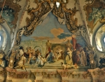 TIEPOLO Giovanni Battista｜ヴュルツブルクのレジデンツの「宮殿皇帝の間」のフレスコ