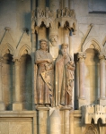 ｜ナウムブルク大聖堂の西内陣北側壁柱上「エッケハルト侯とウタ像」