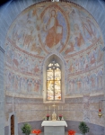 ｜ザンクト・ペーター・ウント・パウル教会のアプス壁面のフレスコ