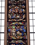｜バルフュッサー教会のステンドグラス「聖痕を受けるサン・フランチェスコ」