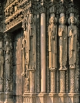 ｜ノートルダム大聖堂 (シャルトル)西正面の人像円柱