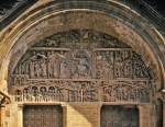 ｜サント＝フォワ修道院の西正面扉口ティンパヌム「最後の審判」