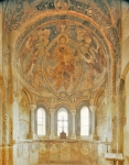 ｜モワンヌ城の礼拝堂のアプス壁画「聖ブレーズの殉教」
