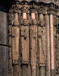｜ノートルダム大聖堂 (シャルトル)の西正面中央扉口西側壁の人像円柱