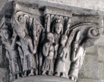 ｜サン・ブノワ・シュル・ロワール修道院の玄関の柱頭