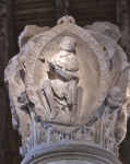 ｜クリュニー修道院の内陣の柱頭「グレゴリアン・チャントの第一音」