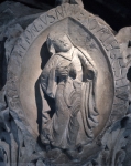 ｜クリュニー修道院の内陣の柱頭「グレゴリアン・チャントの最初の4音と第2音」