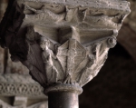 ｜サン＝ピエール・ド・モワサック修道院の回廊の北側の柱頭「栄光の十字架」