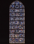 ｜ノートルダム大聖堂（シャルトル)の西正面扉口上の鋭頂窓「キリストの幼少期」