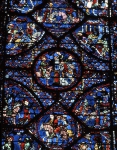 ｜ノートルダム大聖堂（シャルトル)の後陣回廊窓「シャルルマーニュ窓」（部分）