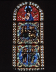 ｜サン＝ジュリアン大聖堂の身廊ステンドグラス「キリストの凱旋」