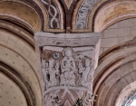 ｜サン・ピエール聖堂の内陣の柱頭「東方三博士の礼拝」