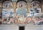 ROMANO Giulio｜パラッツォ・テのアモールとプシキケの間の南壁「高尚の饗宴」