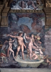 ROMANO Giulio｜パラッツォ・テのアモールとプシケの間の北壁「ヴィーナスとマルスの水浴」