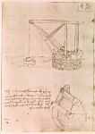 LEONARDO DA VINCI｜ダ・ヴィンチの自筆原稿「回転クレーンの原理と製作図面」
