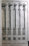 DIDEROT Denis & D’ALEMBERT Jean Le Rond｜建築：ギリシアとローマ建築の柱と梁の5つのオーダー（様式）（百科全書より）