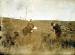 
｜助手達と水質試験のための水を取るコッホ、1905年